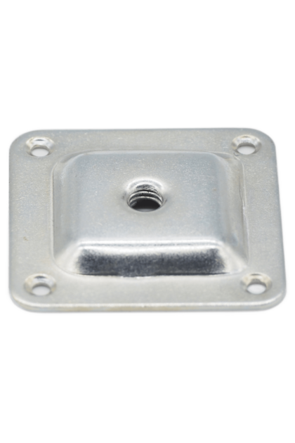 Bacha montażowa prosta o kształcie kwadratu i wymiarach 58x58 mm, wykonana ze stali, widoczna od góry