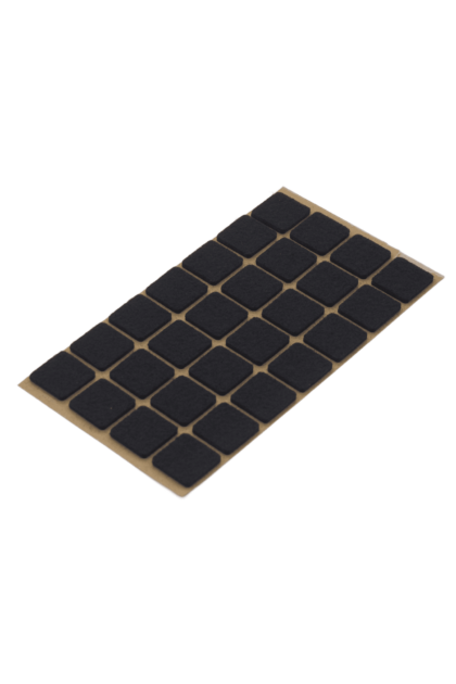 Opakowanie samoprzylepnych podkładek filcowych o kształcie kwadratu w kolorze czarnym - 28 szt.