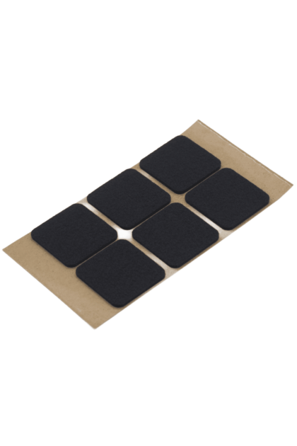 Opakowanie samoprzylepnych podkładek filcowych o kształcie kwadratu w kolorze czarnym - 6 szt.