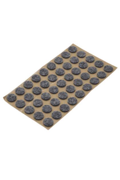 Opakowanie samoprzylepnych podkładek filcowych o kształcie koła w kolorze szarym - 45 szt.