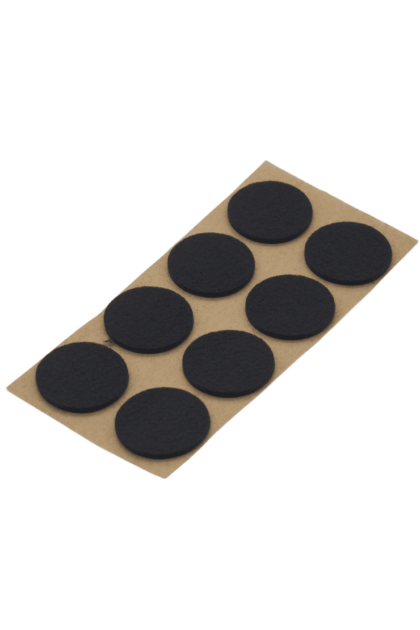 Opakowanie samoprzylepnych podkładek filcowych o kształcie koła w kolorze czarnym - 8 szt.