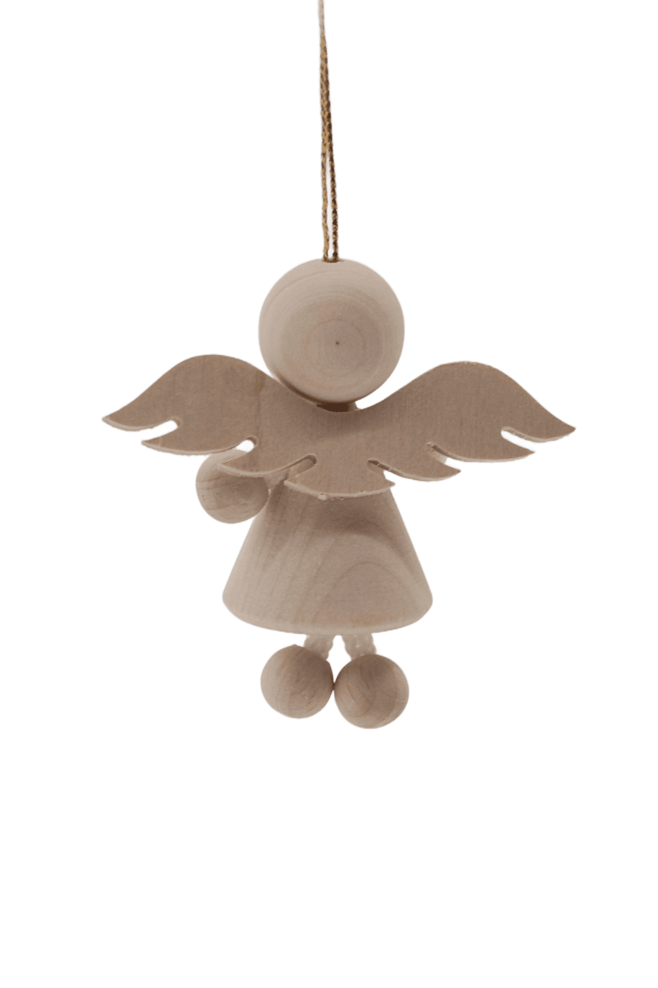 WD1007 - Drewniany Aniołek z zawieszką