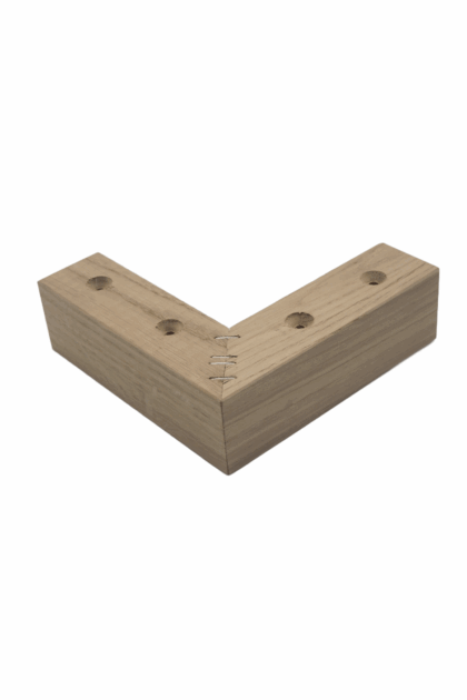 Dębowa noga narożna meblowa surowa