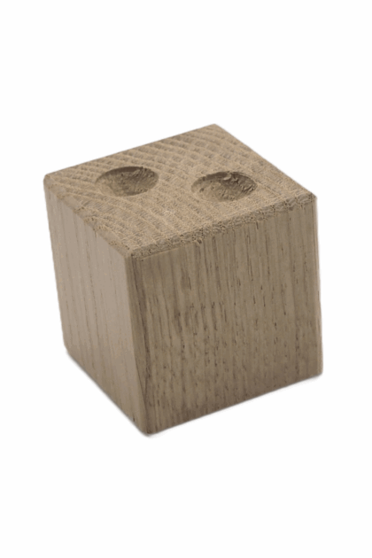 Dębowa noga kwadratowa do mebli, w kolorze naturalnym